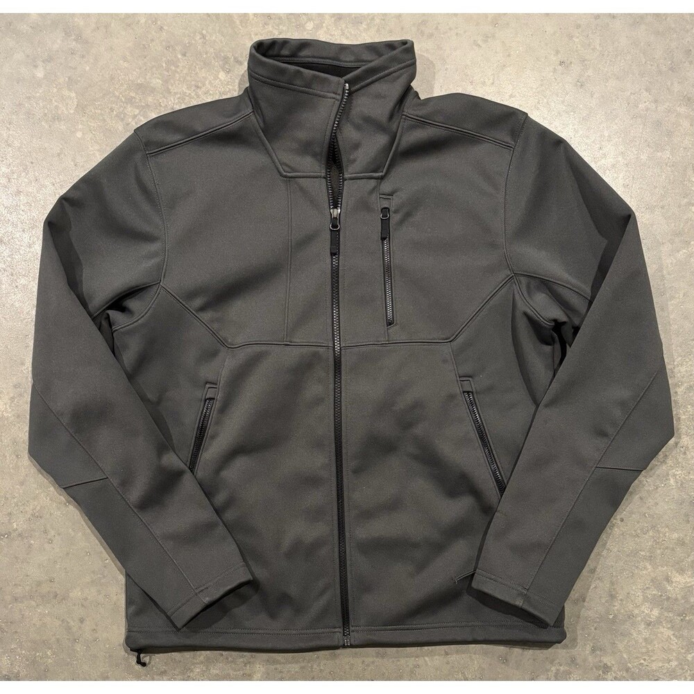 The North Face Apex Risor Jacket Mens Large WindWall Softshell Coat Dark Gray